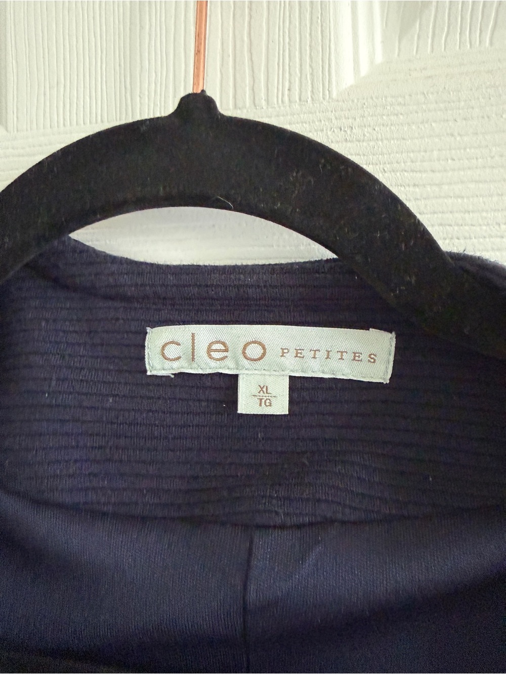 cleo Navy Open-Front Cropped Blazer - Picture 3 of 5